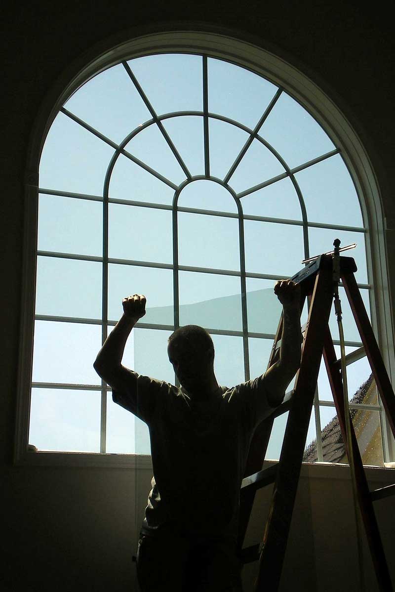 Window tinting in a home
